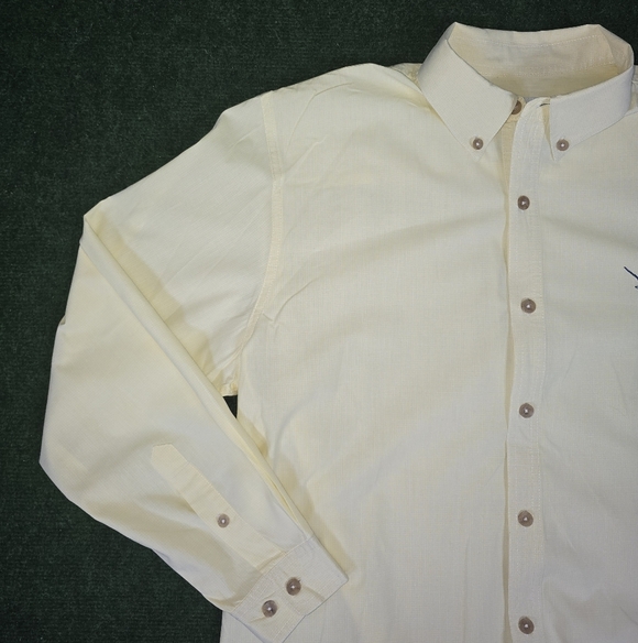 Guy Harvey | 100% Cotton Casual Button Down Embroidered Mens Long Sleeve Shirt - Picture 5 of 16